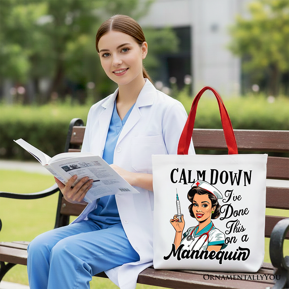 Sassy Nursing School Tote Bag, Funny Nursing Student Gift