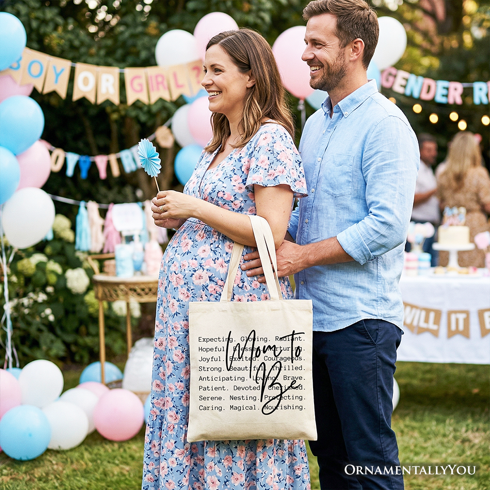 Future Mama Definition Pregnancy Announcement Canvas Tote Bag