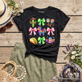 Kids Cinco De Mayo Coquette Bow T-Shirt Festive Maracas Tee