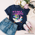 Off To Cause A Kerfuffle Kids Graphic T-Shirt, Funny Cotton Tee