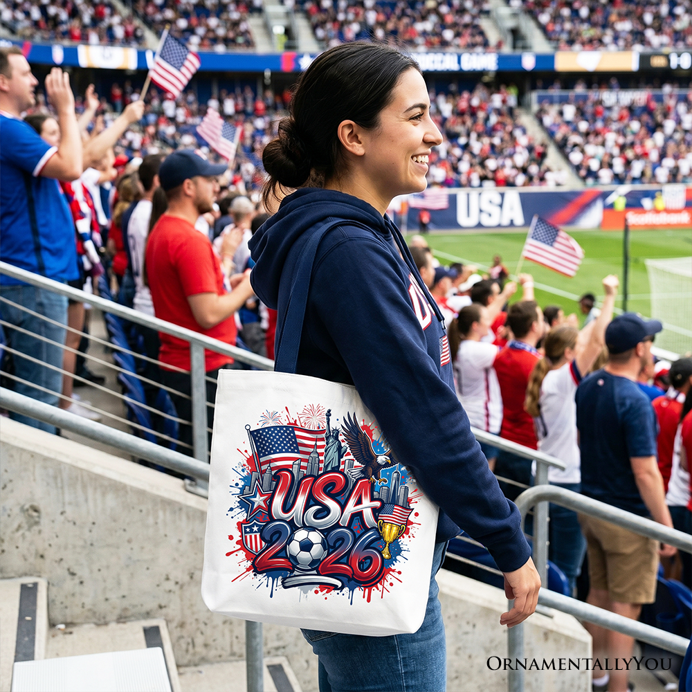 USA 2026 Soccer Global Championship Fan Tote Bag Shopper