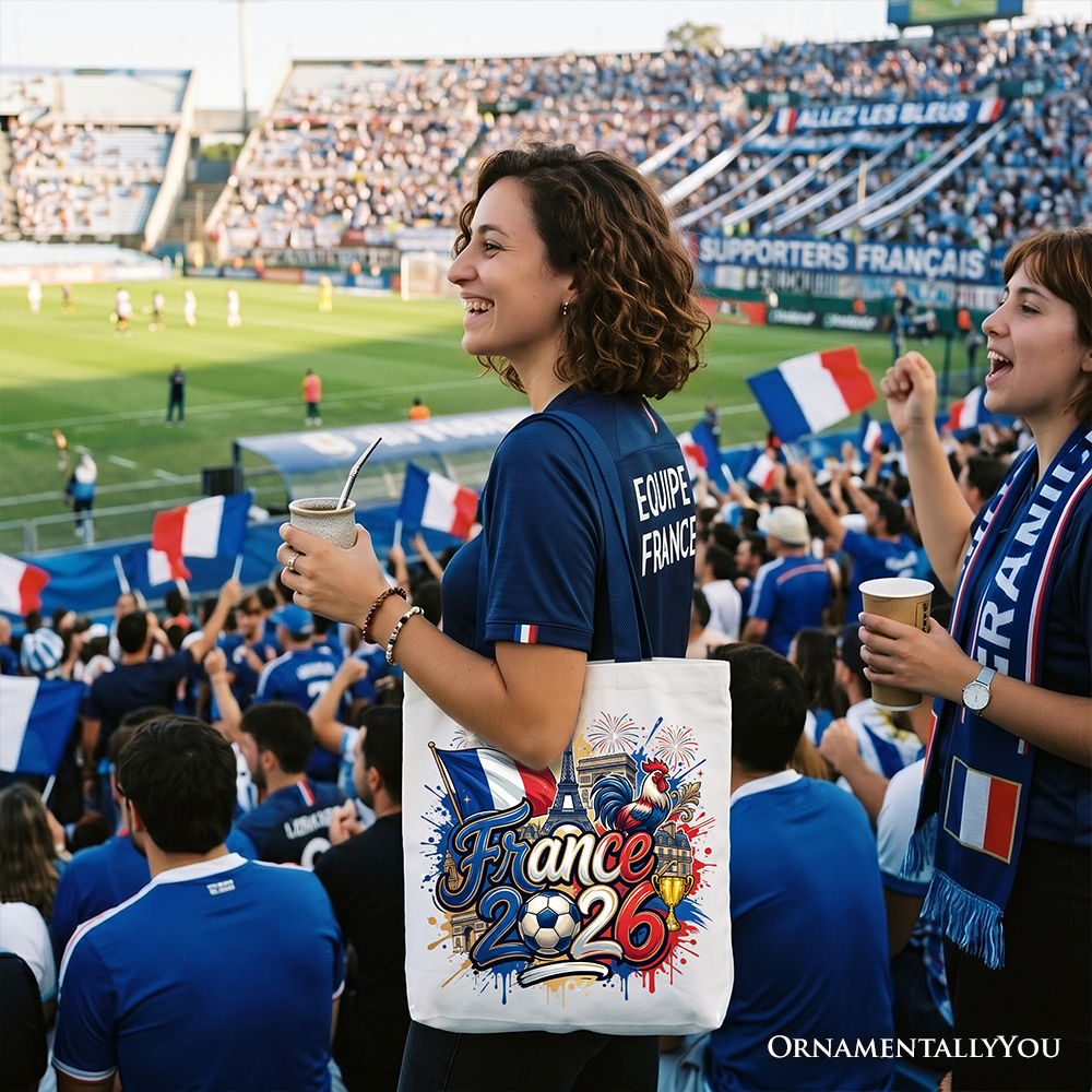 France 2026 Soccer Cup Global Championship Commemorative Tote Bag