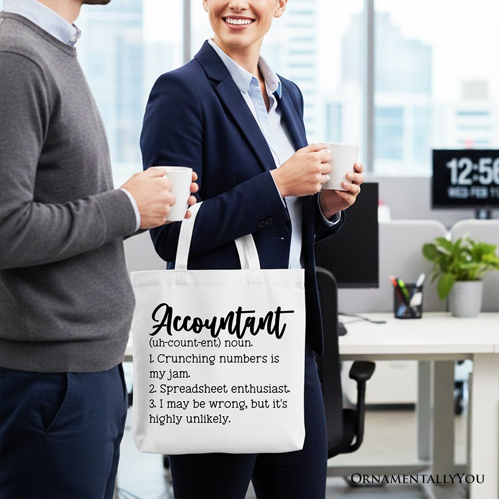 Accountant Definition Professional Canvas Tote Bag Gift