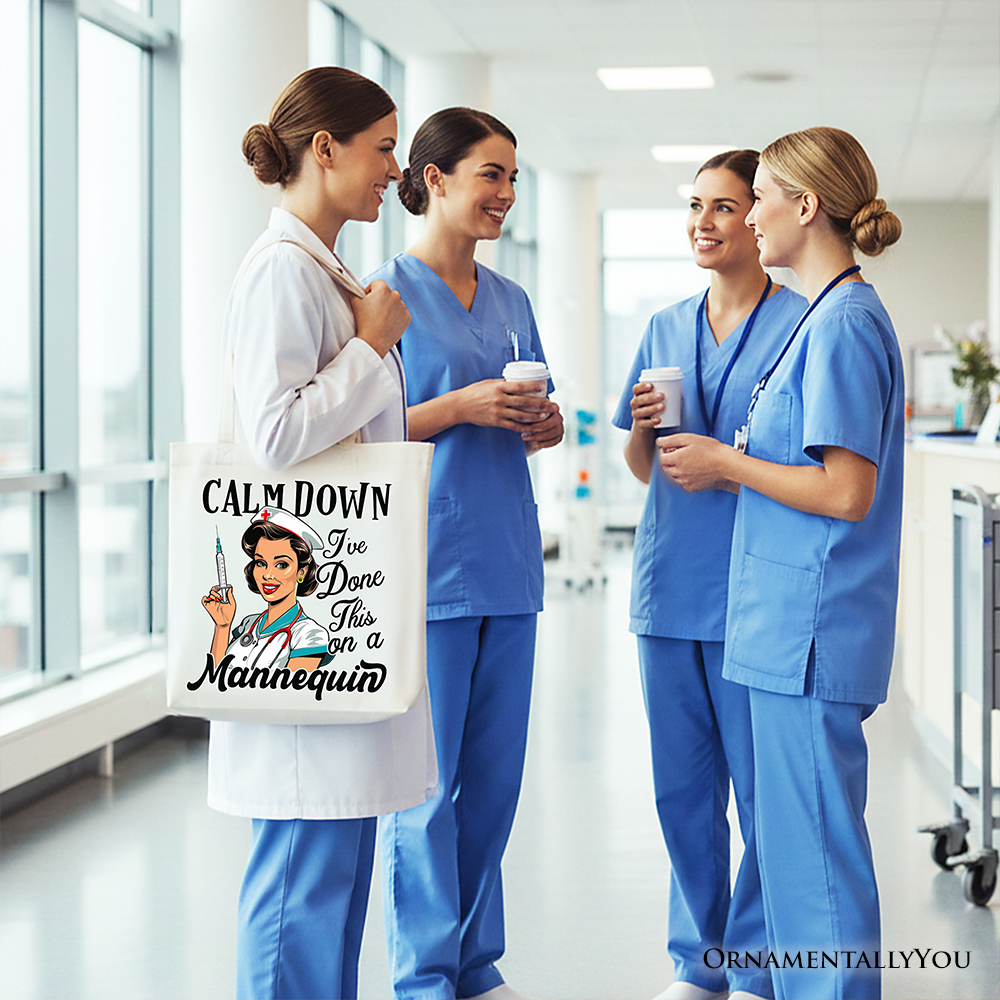 Sassy Nursing School Tote Bag, Funny Nursing Student Gift