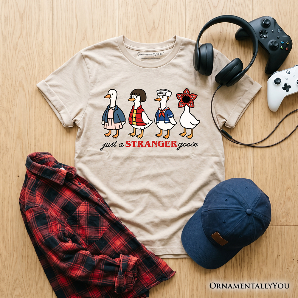 Kids Just a Stranger Goose T-Shirt - Retro Funny Graphic Youth Tee