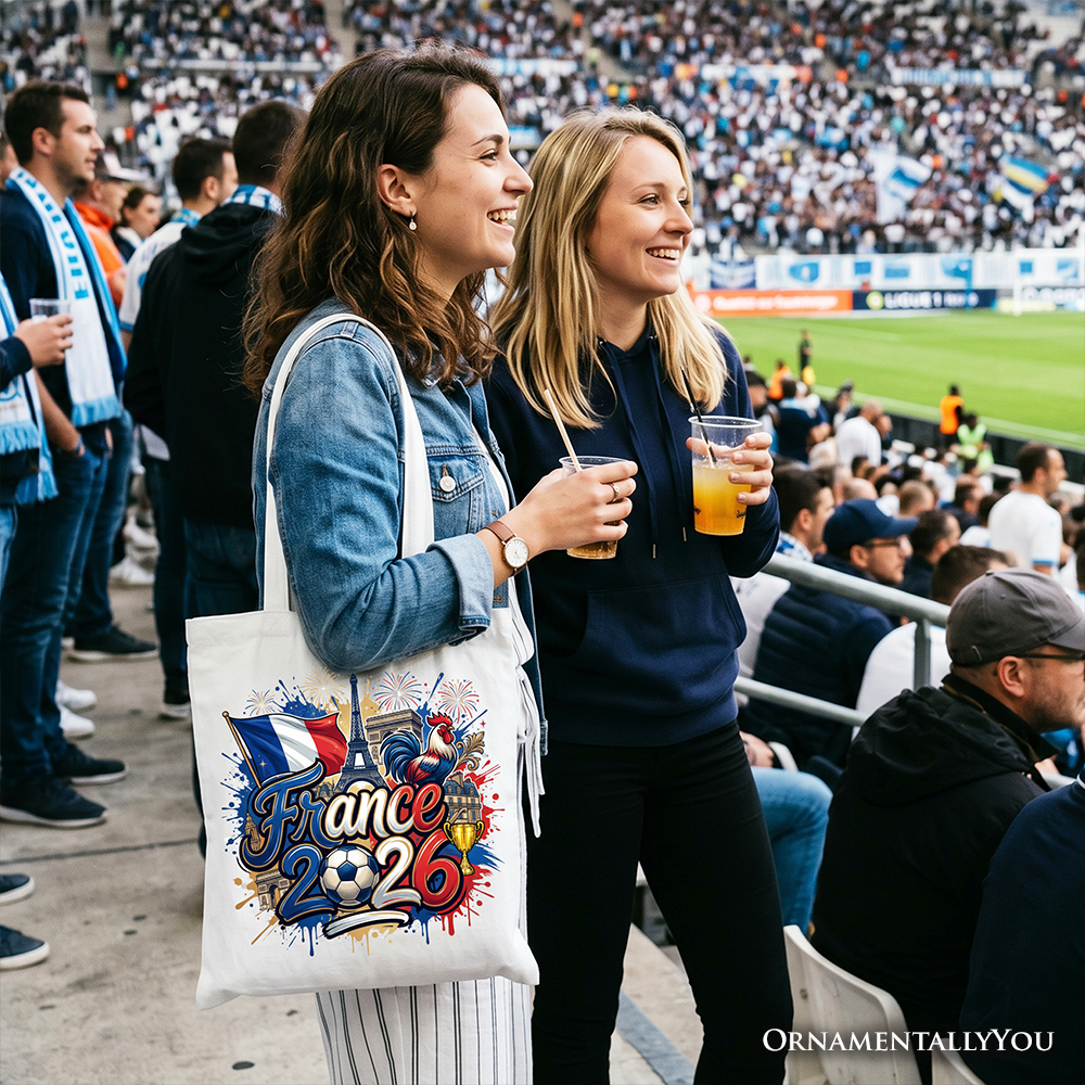France 2026 Soccer Cup Global Championship Commemorative Tote Bag