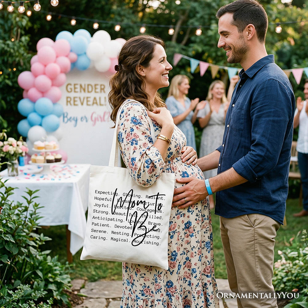 Future Mama Definition Pregnancy Announcement Canvas Tote Bag