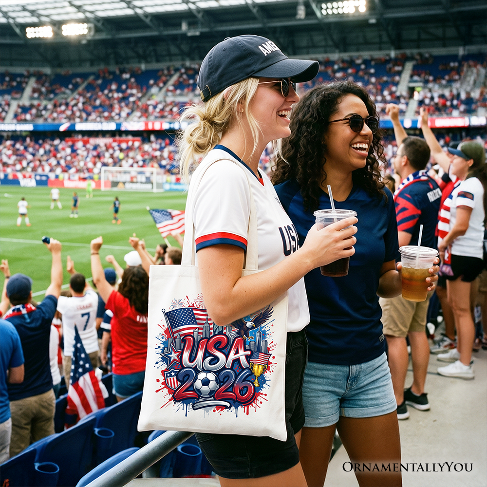 USA 2026 Soccer Global Championship Fan Tote Bag Shopper