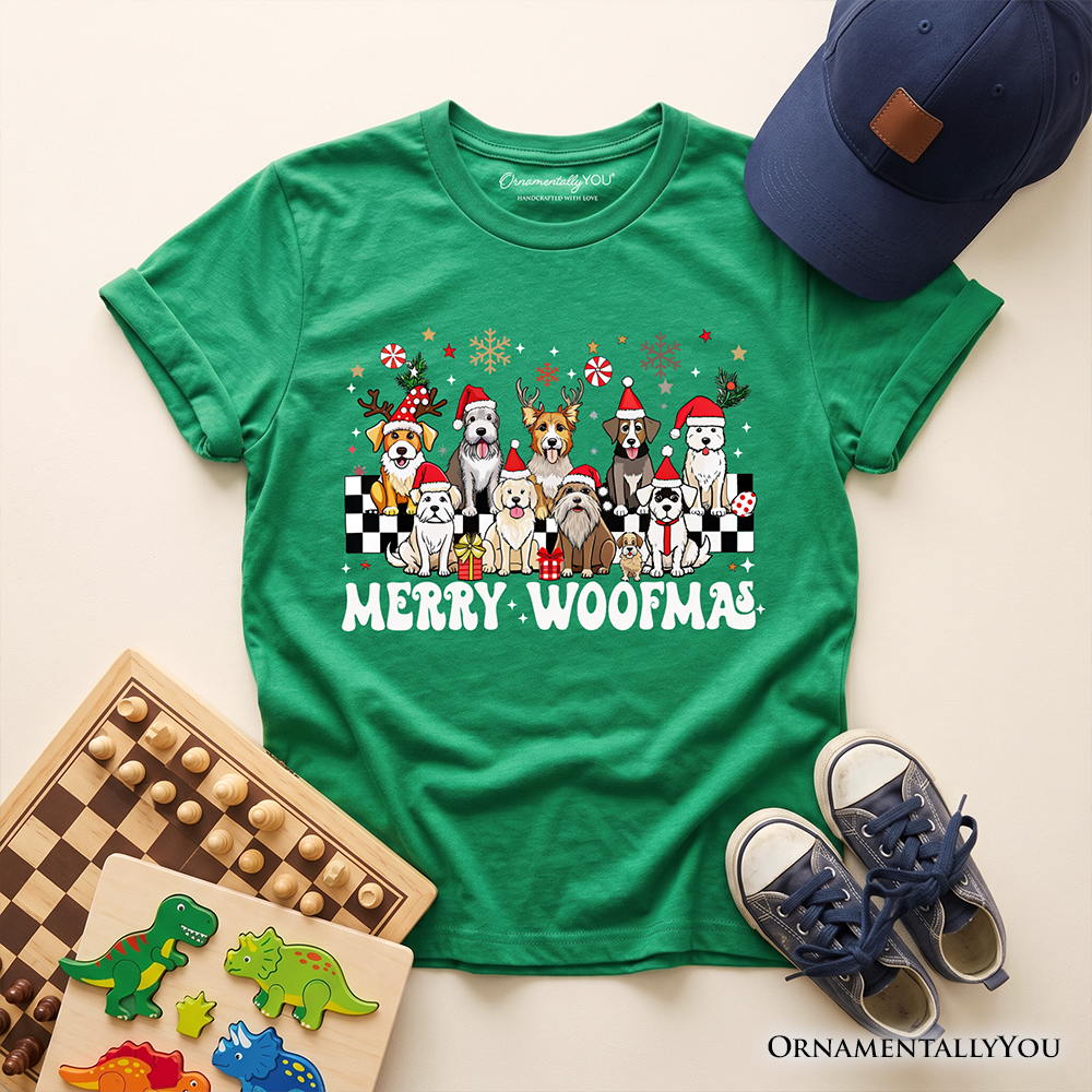 Merry Woofmas Dog Graphic T-Shirt