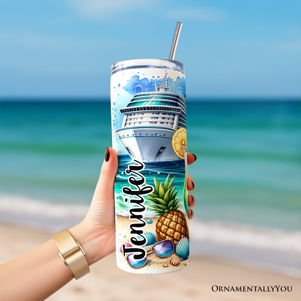 Personalized Cruise Vacation 20oz Stainless Steel Travel Tumbler
