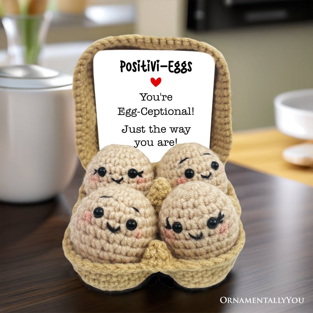 Positivi-Eggs Crochet Support Doll Handmade Gift