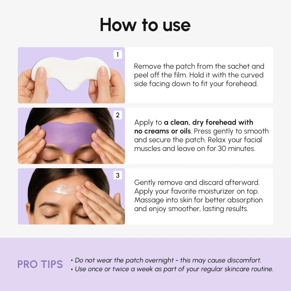 Collagen Forehead Wrinkle Patches for Smoothing and Skin Firming - Image 6