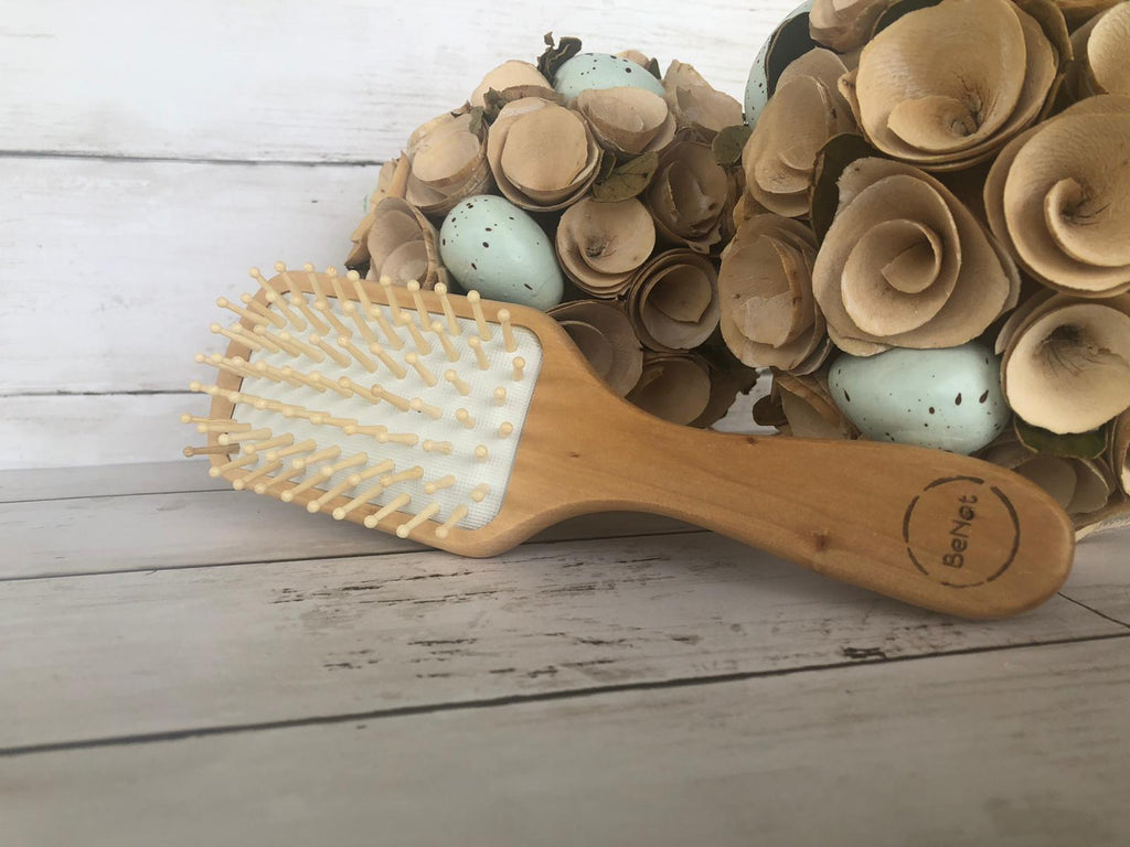 Wooden Detangling Hair Brush for Smooth Knot-Free Hair Care - Image 8
