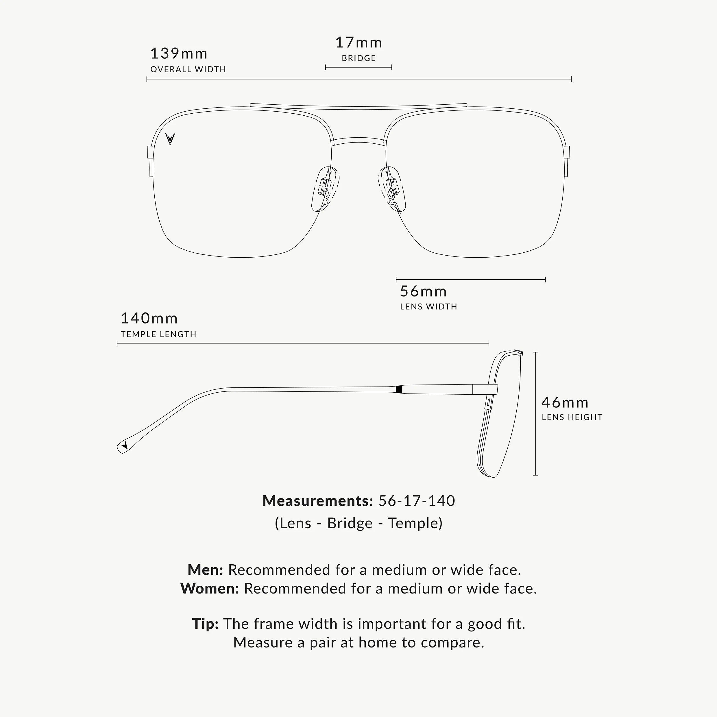 The Marshall Matte Black Navigator Sunglasses