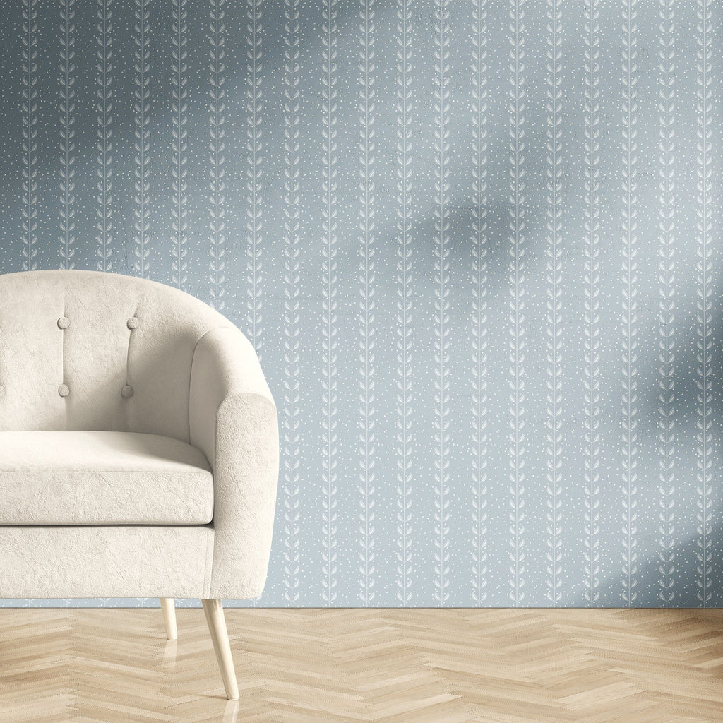 Francesca Geometric Wallpaper in Sage-Green and Beige
