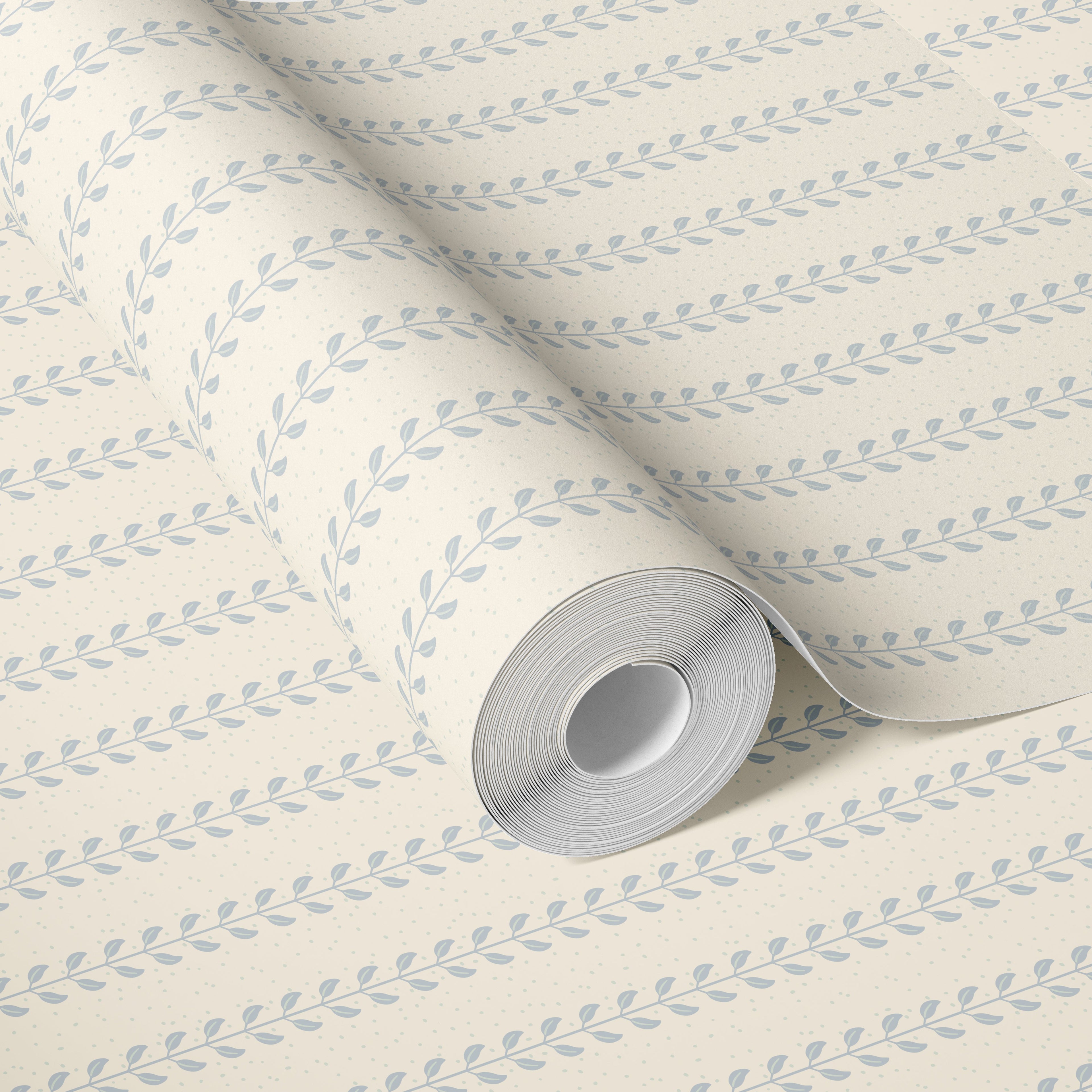 Francesca Geometric Wallpaper in Sage-Green and Beige