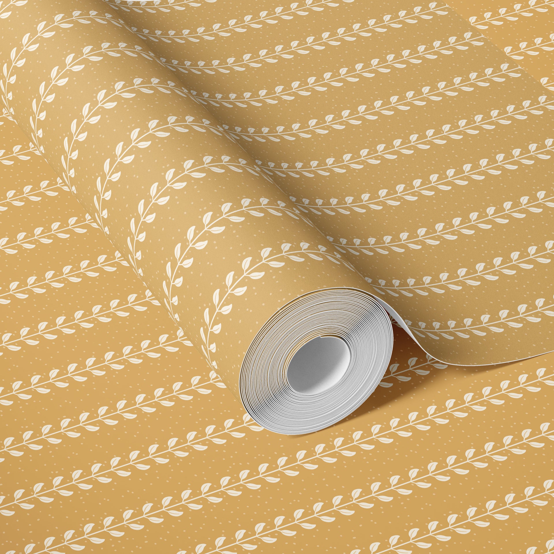 Francesca Geometric Wallpaper in Sage-Green and Beige