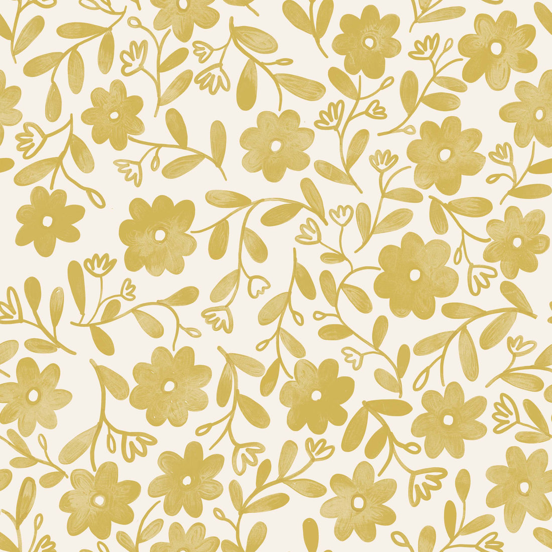 Markie Floral Bohemian Wallpaper by Christy Beasley