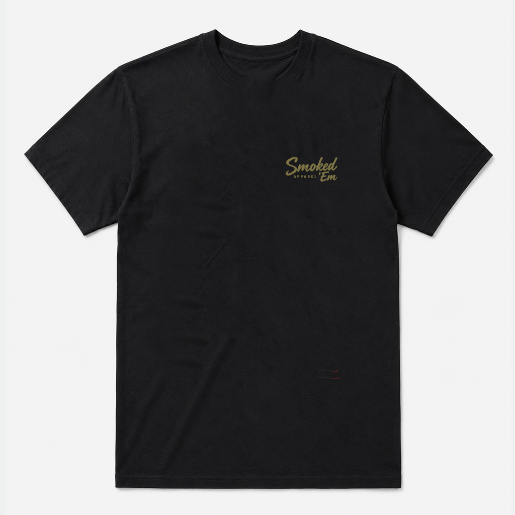 Tree Hugger Graphic Outdoor Tee - Black and Olive Green