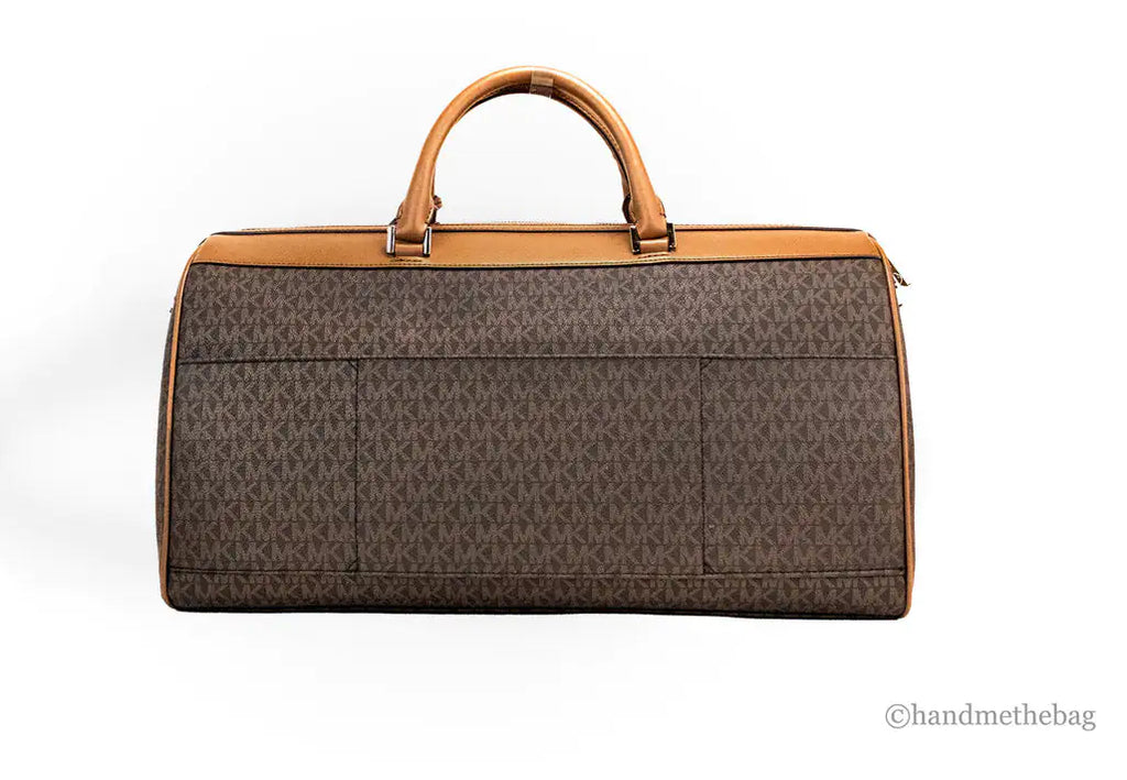 Copy of Michael Kors Travel Extra Large Brown PVC Top Zip Duffle Weekender Luggage Bag