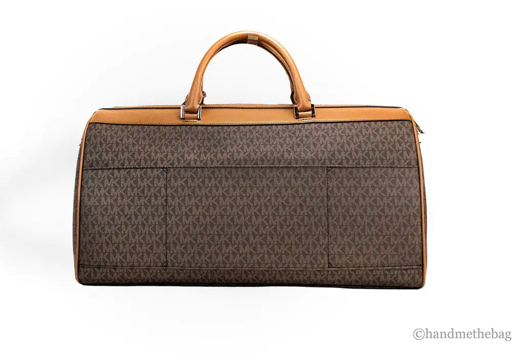 Copy of Michael Kors Travel Extra Large Brown PVC Top Zip Duffle Weekender Luggage Bag