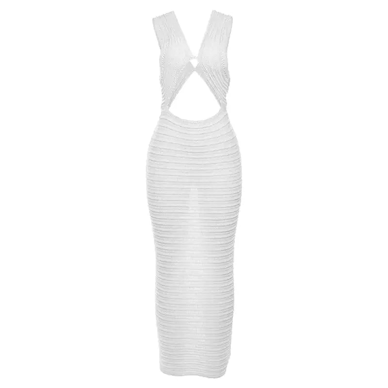 Crochet Knit Maxi Dress