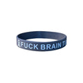 Brain Tumor Wristband – Gray Silicone Awareness Bracelet With Bold Support Ribbon
