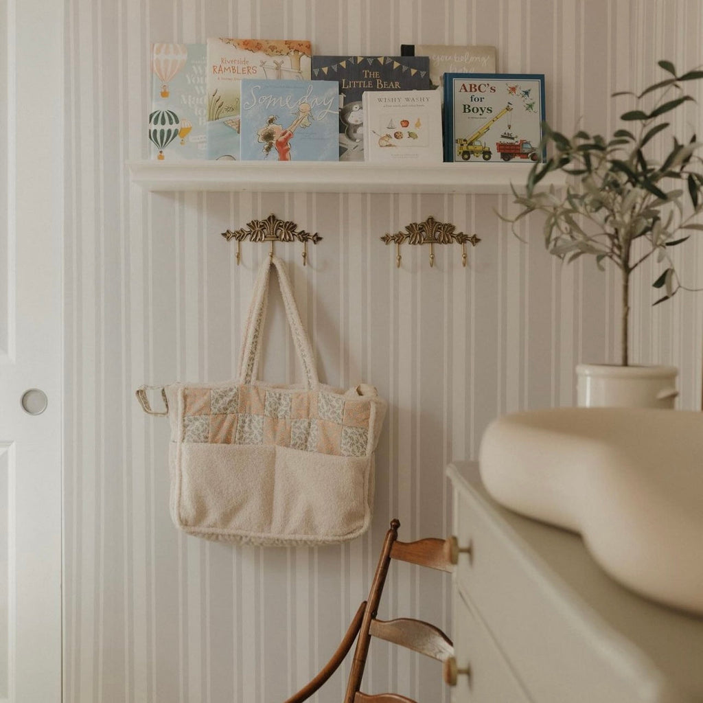 Janis Striped Removable Wallpaper in Cream and White