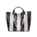 Waterproof Tote in Navy Stripe