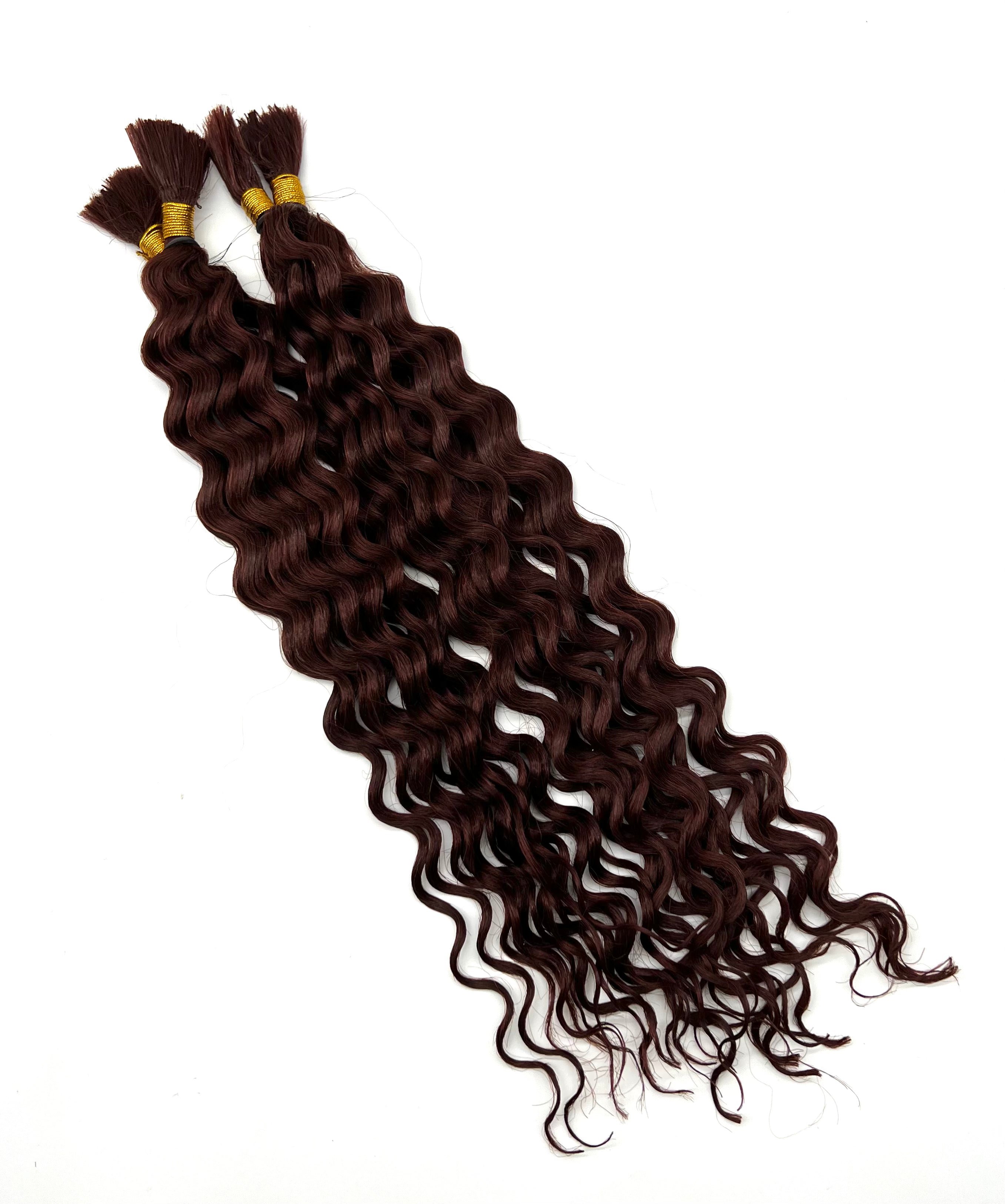 18-Inch Deep Bulk Human Hair Extensions for Natural Styling