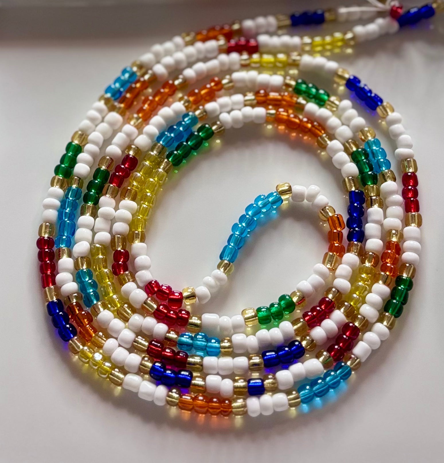 Solar Prism Waistbeads - Unisex Crystal-Inspired Jewelry