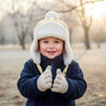 Faux - Fur Winter Hat for Kids- Sherpa Aviator Hat
