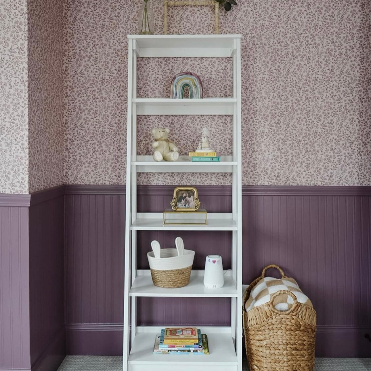 Penelope Floral Removable Wallpaper, Pink, White, and Cream