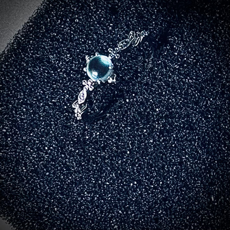 Elegant Moonstone Butterfly Ring - 925 Sterling Silver Adjustable Band | Hypoallergenic Nature Jewelry