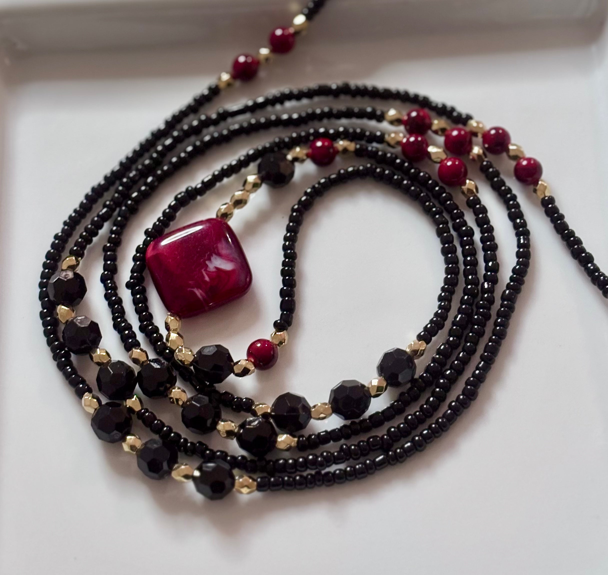 Crimson Guard Waistbead | Protection & Power