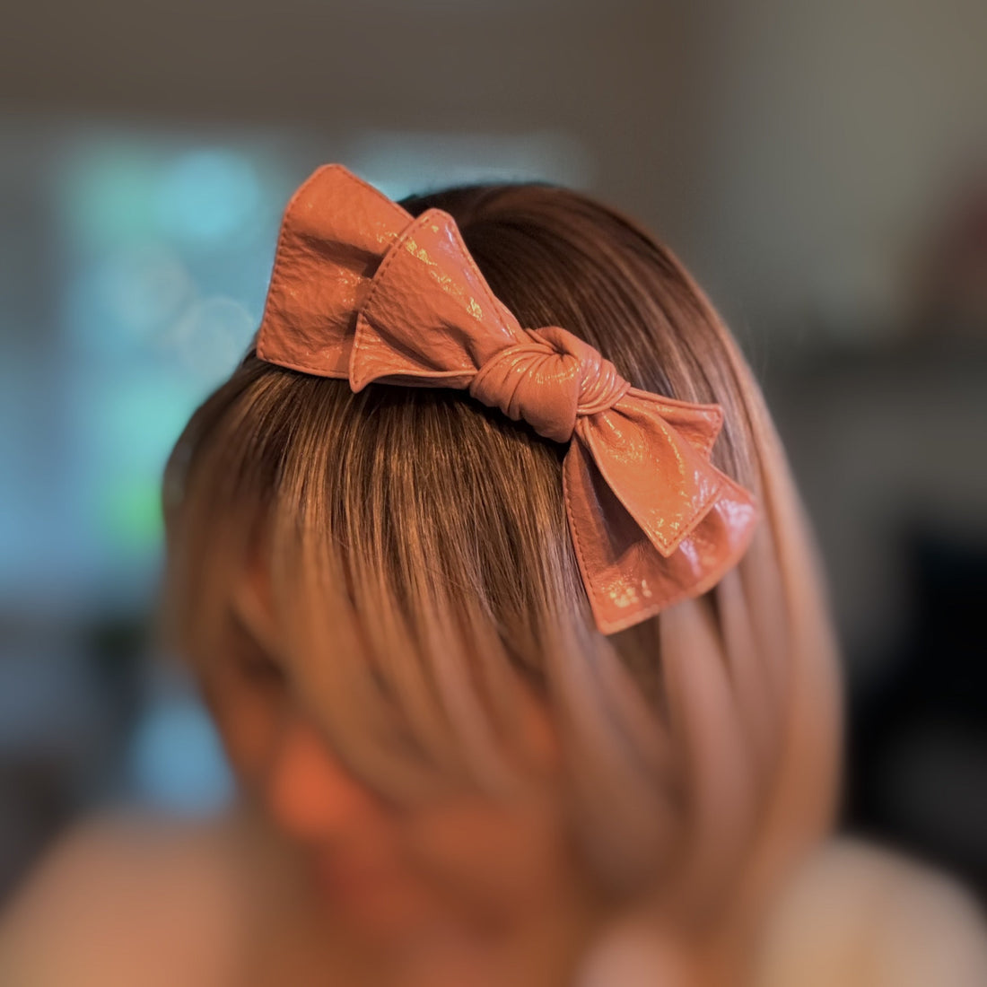 Patent Double Bow Headband
