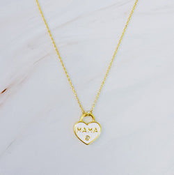 Pastel Locket Mama Necklace