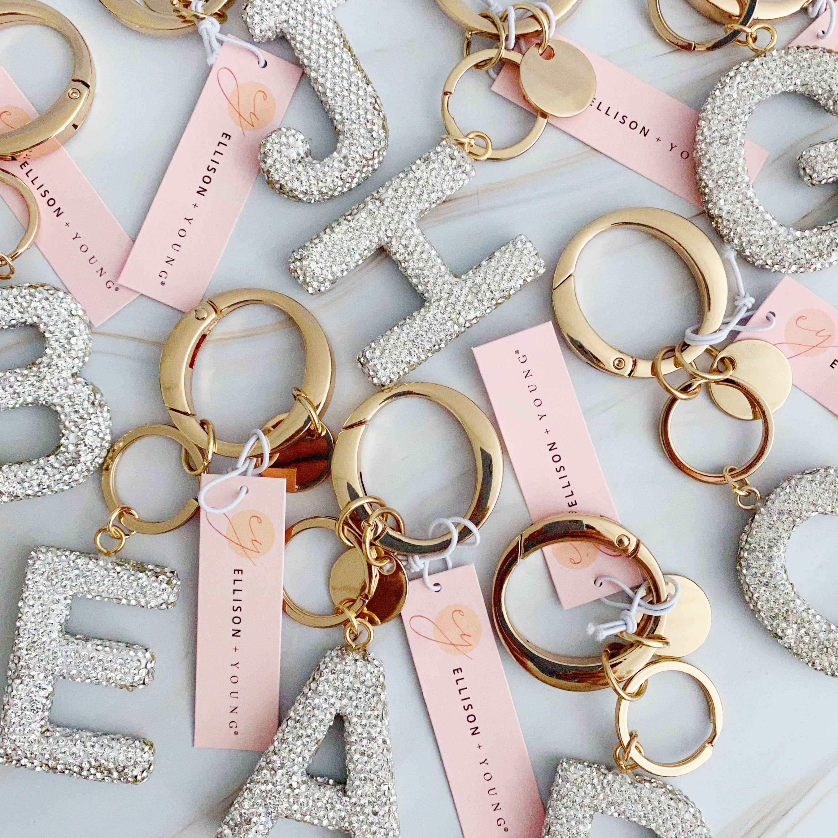 It Girl Glam Initial Key Chain