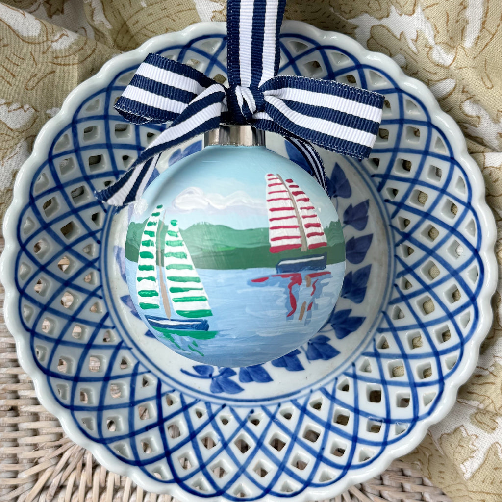 3" CHRISTMAS SAILBOAT ORNAMENT KP