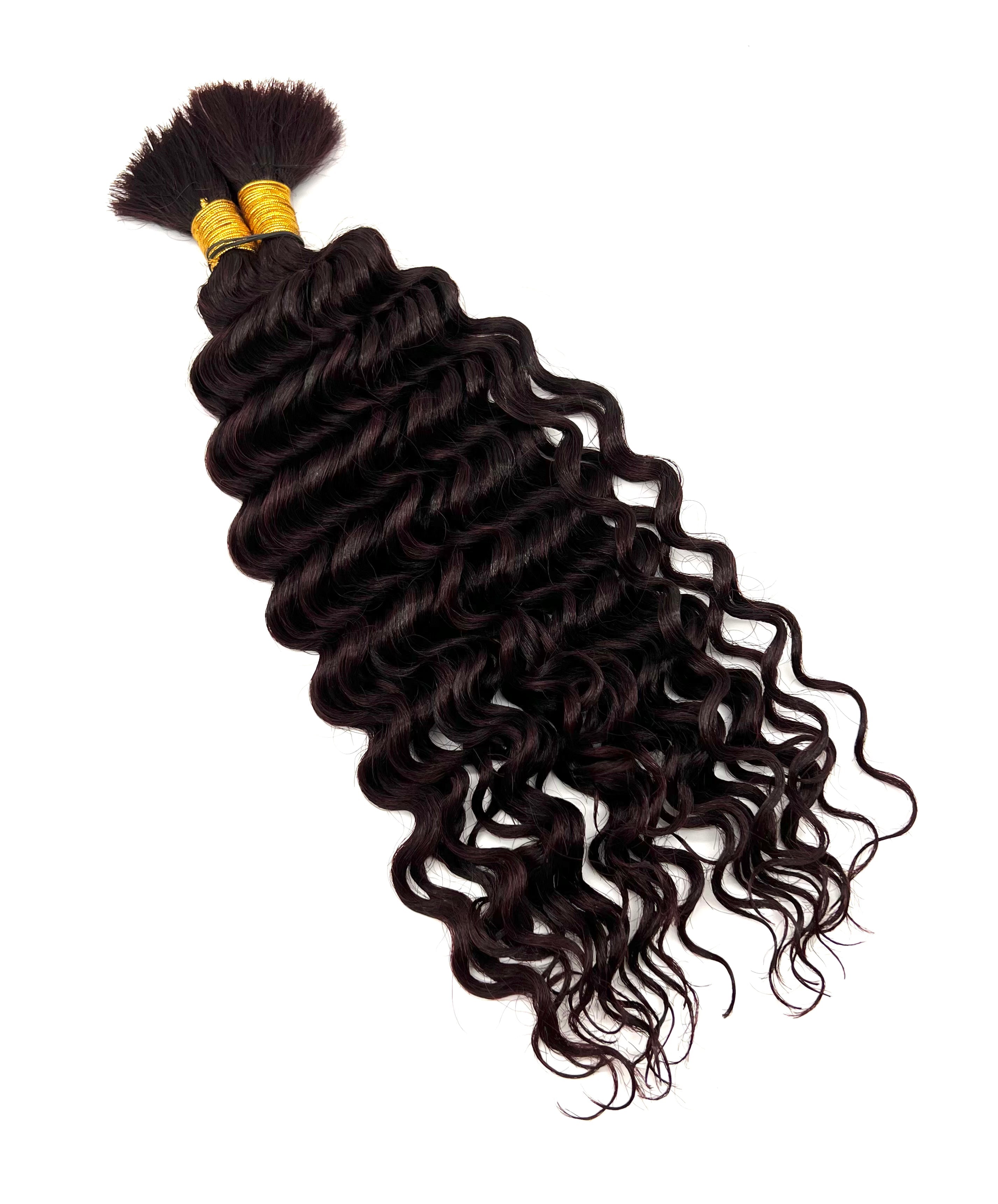 18-Inch Deep Bulk Human Hair Extensions for Natural Styling