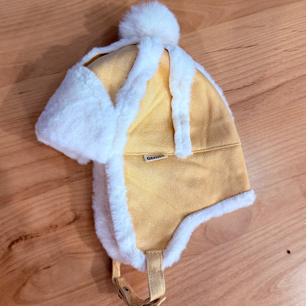 Faux - Fur Winter Hat for Kids- Sherpa Aviator Hat