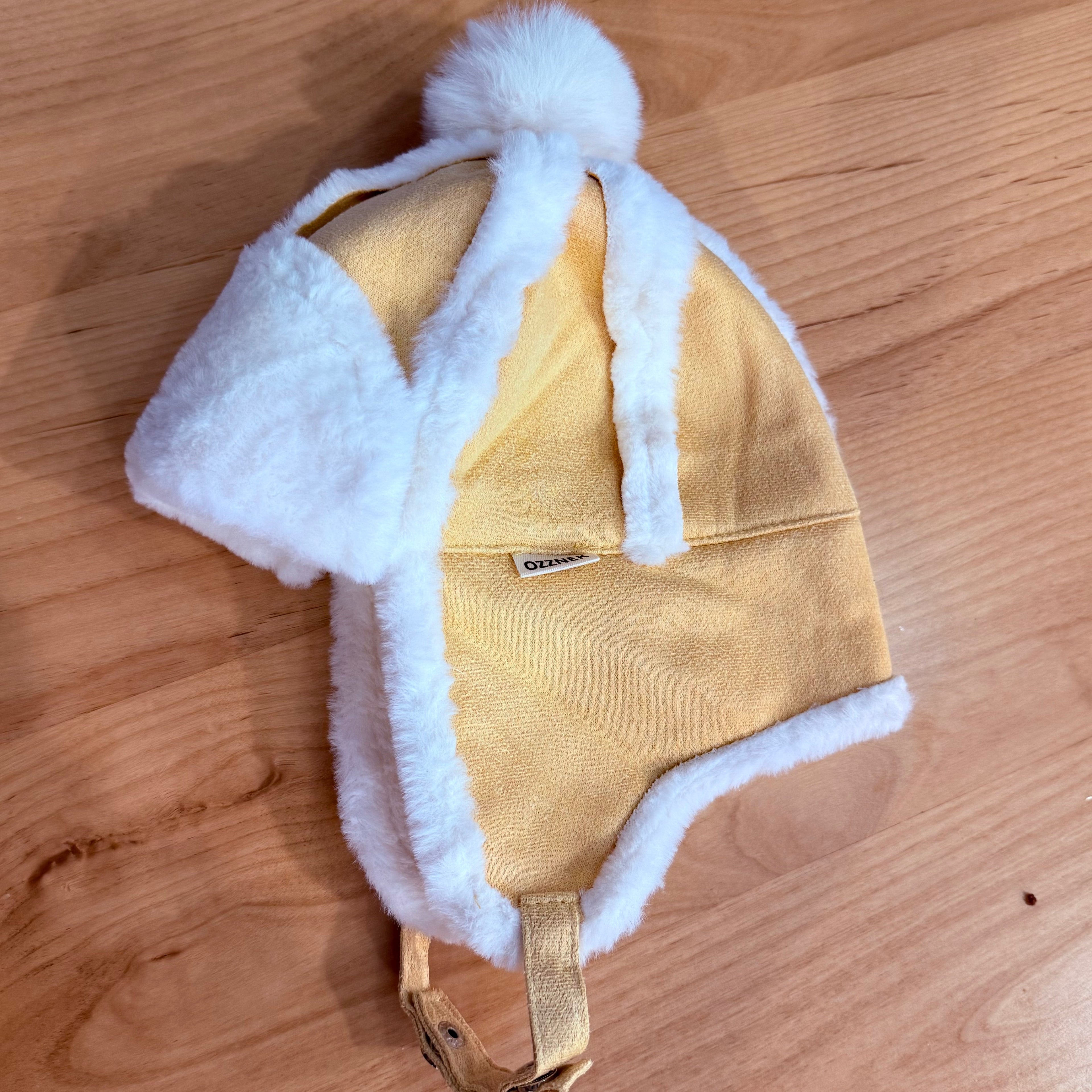 Faux - Fur Winter Hat for Kids- Sherpa Aviator Hat