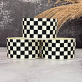 CREAM & BLACK CHECKERS  Boot
