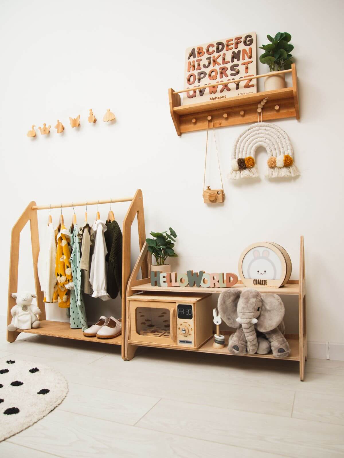 Montessori Playroom Organization Furniture Set