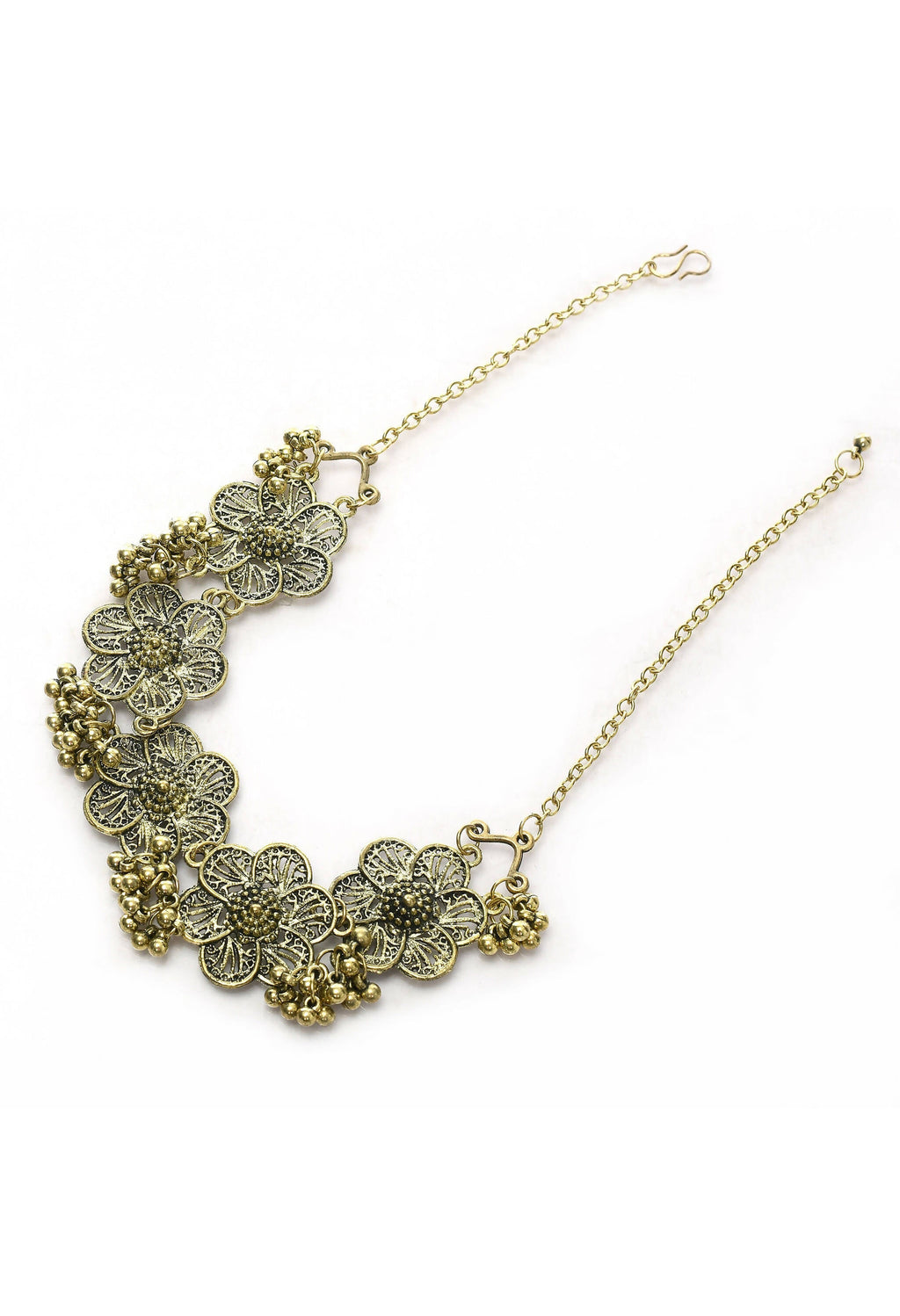 Floral Golden-Plated Brass Finish Choker for Women