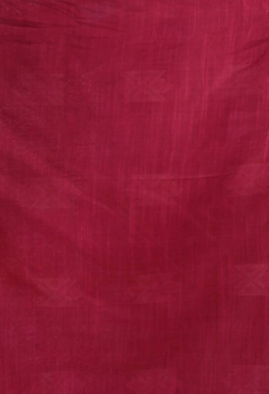 Magenta Bhagalpuri Handloom Silk Saree with All Over Buti Print