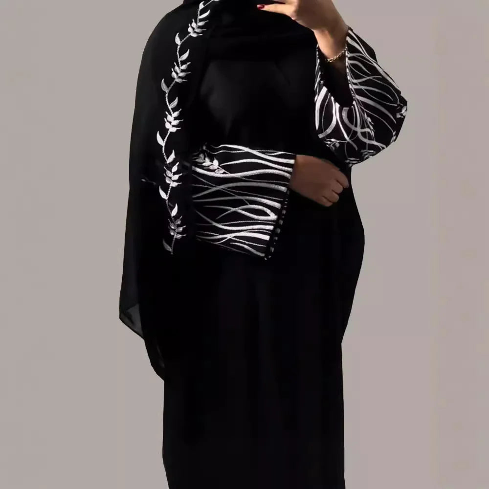 Arab Embroidery Embroidery Outerwear Abaya Robe