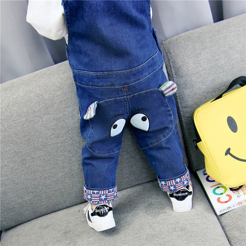 Korean Style Baby Denim Overalls for Boys and Girls