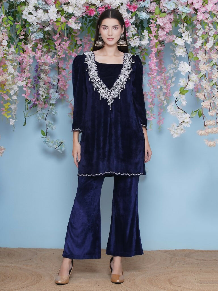 Joban Fashion Navy Blue Coord Set with inner