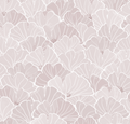 Ginkgo Floral Removable Wallpaper in Blue, White and Blush-Pink
